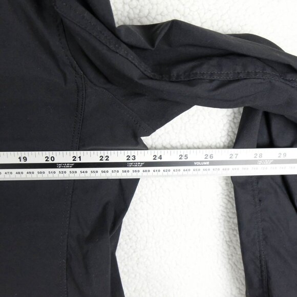 Eddie Bauer Travex Coat Mens 42 Large Black Button Up Casual City Chin Strap - Picture 6 of 9